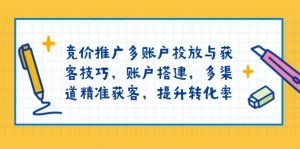 竞价推广多账户投放与获客技巧，账户搭建，多渠道精准获客，提升转化率-威云科技 余香的脑洞