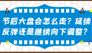 某公众号付费文章：节后大盘会怎么走？延续反弹还是继续向下调整？-威云科技 余香的脑洞