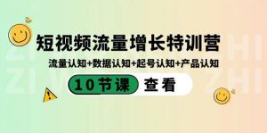 短视频流量增长特训营：流量认知+数据认知+起号认知+产品认知（10节课）-威云科技 余香的脑洞