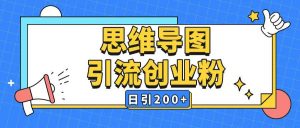 暴力引流全平台通用思维导图引流玩法ai一键生成日引200+-威云科技 余香的脑洞