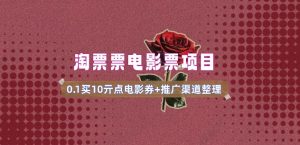 电影票无门槛券推广_0.1亓买10亓无门槛+渠道入口(v1.0版教程)-威云科技 余香的脑洞