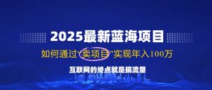 2025最新蓝海项目，零门槛轻松复制，月入10万+，新手也能操作！-威云科技 余香的脑洞