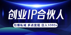 云帆·创业ip合伙人打造3.0，从0到1教你做网创，实现月入过W-威云科技 余香的脑洞