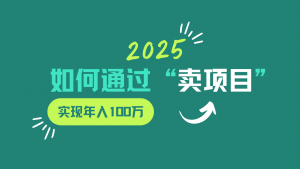 2025年如何通过“卖项目”实现年入100w-威云科技 余香的脑洞