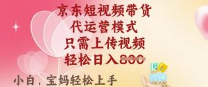 京东短视频带货,2025翻身项目,只需上传视频,单月稳定变现8k+【揭秘】-威云科技 余香的脑洞