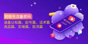 视频号流量密码：涵盖认知篇、起号篇、话术篇、选品篇、实操篇、投流篇-威云科技 余香的脑洞