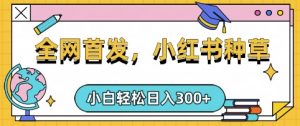 小红书种草，手机项目，日入3张，复制黏贴即可，可矩阵操作，动手不动脑【揭秘】-威云科技 余香的脑洞