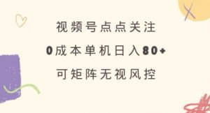 视频号点点关注，0成本单号80+，可矩阵，绿色正规，长期稳定【揭秘】-威云科技 余香的脑洞