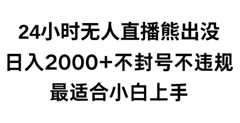 快手24小时无人直播熊出没，不封直播间，不违规，日入2000+，最适合小白上手，保姆式教学【揭秘】-威云科技 余香的脑洞
