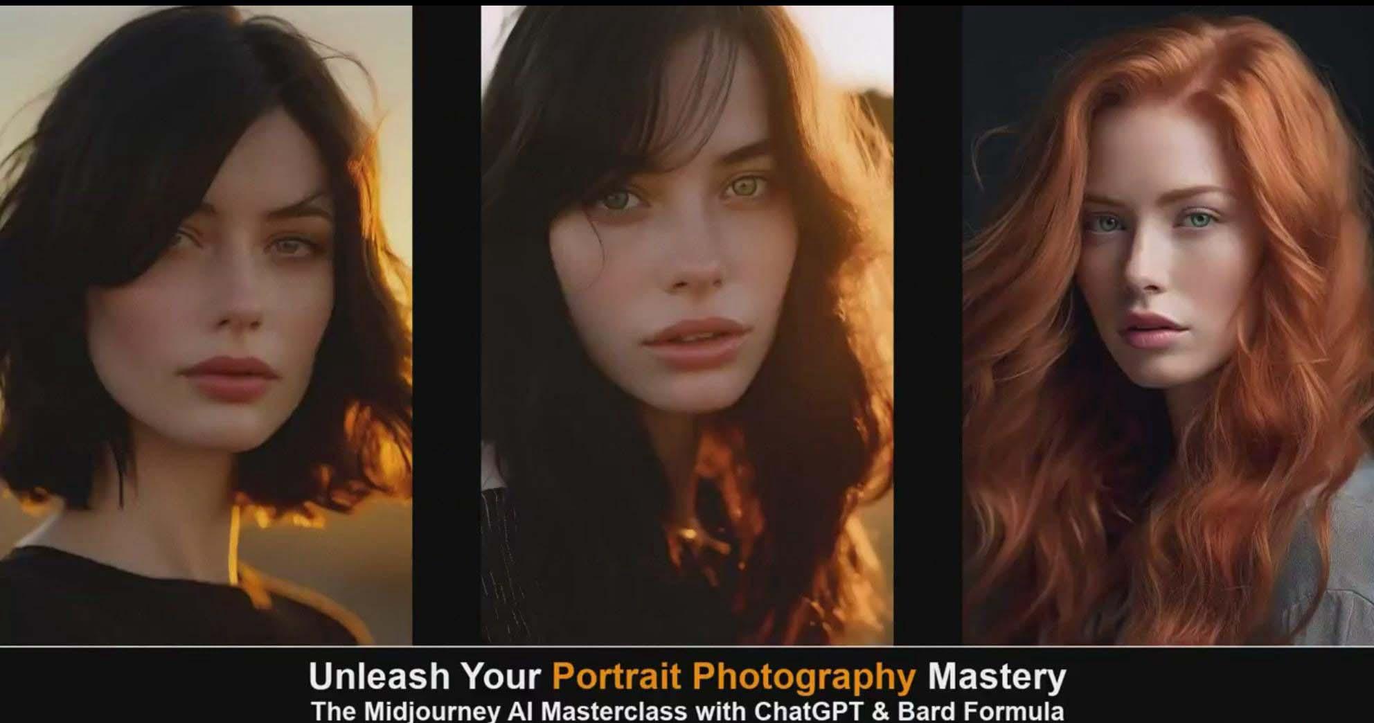 图片[3]-(9312期)Midjourney v5 ChatGPT 和 Bard AI人工智能人像摄影大师班-15节-中英字幕-威云科技 余香的脑洞