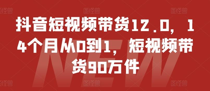 抖音短视频带货12.0，14个月从0到1，短视频带货90万件-威云科技 余香的脑洞