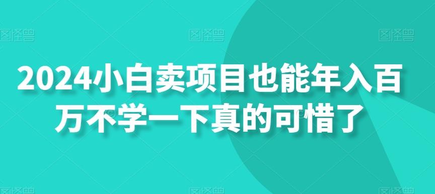 2024小白卖项目也能年入百万不学一下真的可惜了-威云科技 余香的脑洞