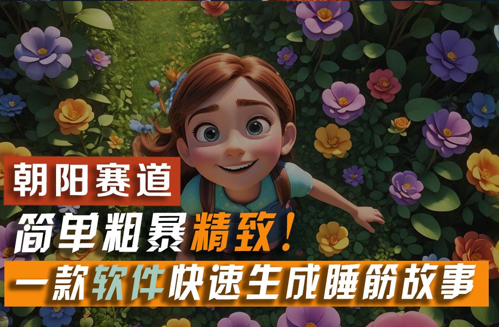 利用一款软件5分钟一条爆款睡筋故事，简单粗暴精致！小白月入2w+-威云科技 余香的脑洞