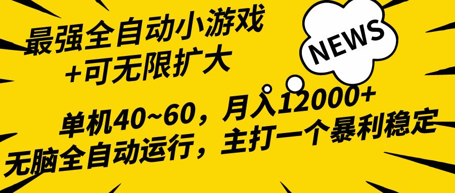(10046期)2024最新全网独家小游戏全自动，单机40~60,稳定躺赚，小白都能月入过万-威云科技 余香的脑洞