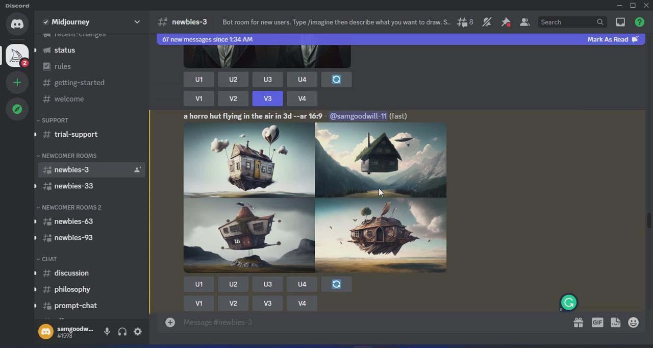 图片[3]-Midjourney AI：从零基础到高级版的大师班教程-34节课-中英字幕-威云科技 余香的脑洞