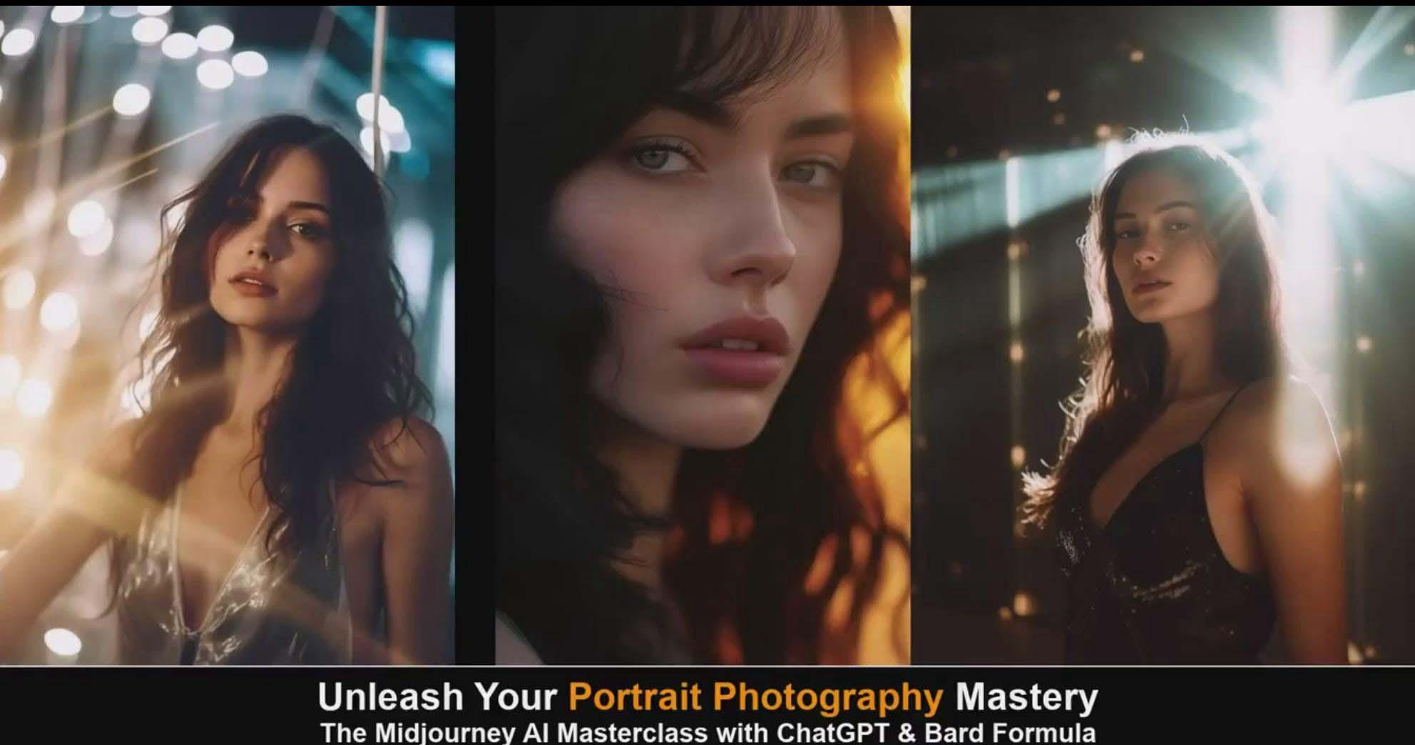 图片[6]-(9312期)Midjourney v5 ChatGPT 和 Bard AI人工智能人像摄影大师班-15节-中英字幕-威云科技 余香的脑洞