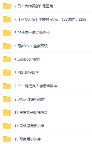 某宝买的杂乱PS LR教程预设摄影-威云科技 余香的脑洞