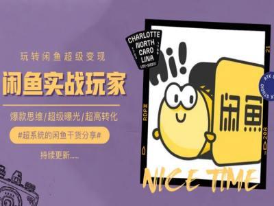 手把手教你0到1系统玩转闲鱼变现，爆款思维/超级曝光/超高转化-威云科技 余香的脑洞