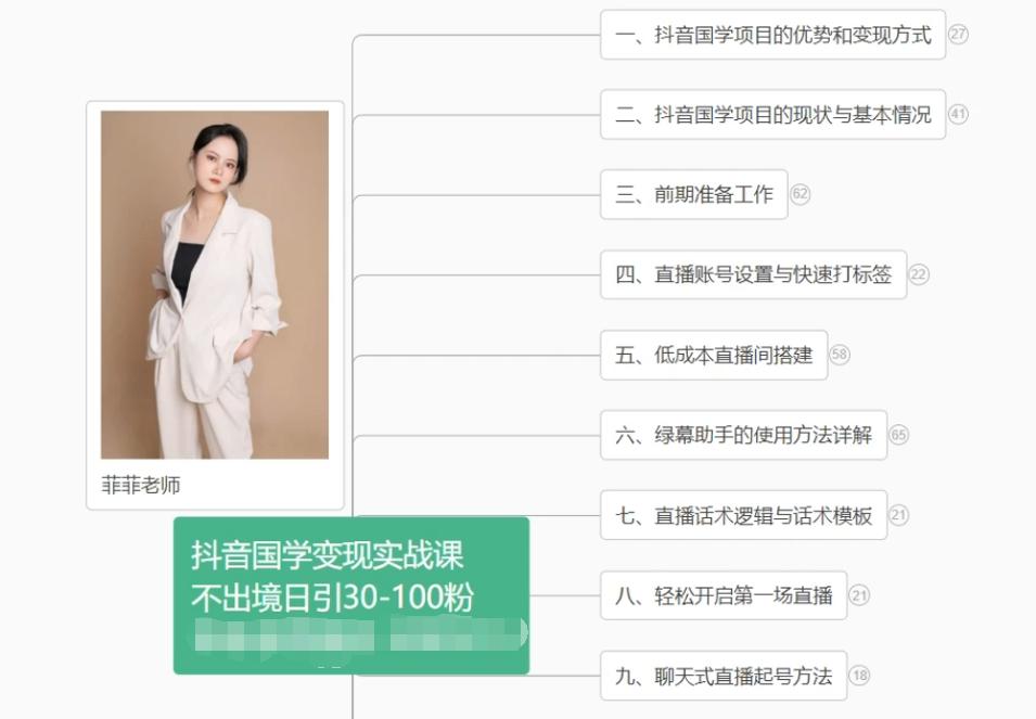 抖音国学变现项目：不出境日引30-100粉实战课程-威云科技 余香的脑洞