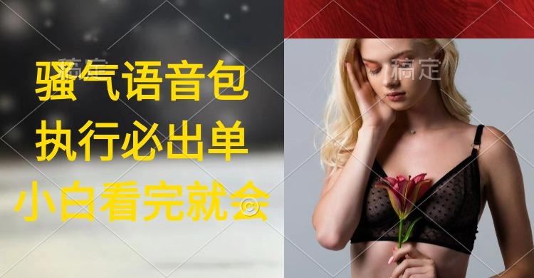 (9589期)执行就出单，日入2000+，超火骚气语音包，小白看完课程就能马上实操-威云科技 余香的脑洞