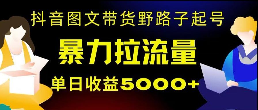 抖音图文带货暴力起号，单日收益5000+，野路子玩法，简单易上手，一部手机即可【揭秘】-威云科技 余香的脑洞
