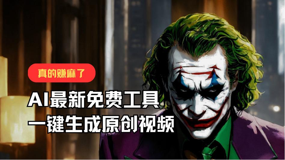最新免费AI工具，一键生成原创视频，佛系搬运，轻松月入10000+！-威云科技 余香的脑洞
