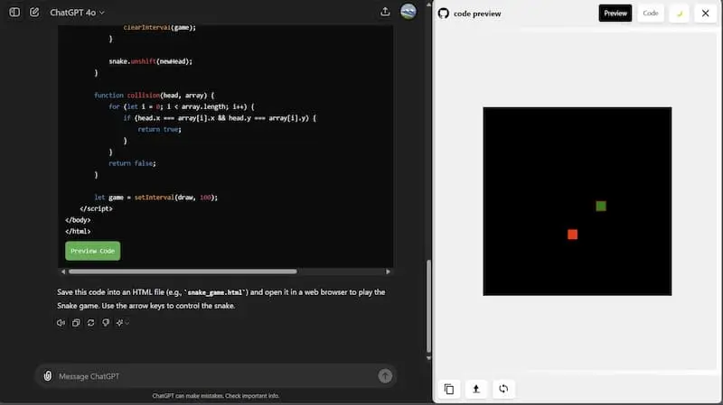 ChatGPT Code Preview｜AI编程预览工具-威云科技 余香的脑洞