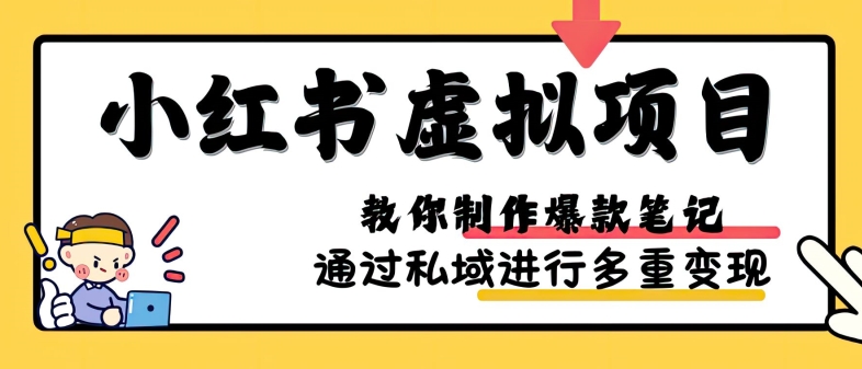 小红书虚拟项目实战，爆款笔记制作，矩阵放大玩法分享-威云科技 余香的脑洞