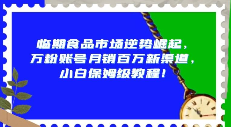 临期食品市场逆势崛起，万粉账号月销百万新渠道，小白保姆级教程【揭秘】-威云科技 余香的脑洞