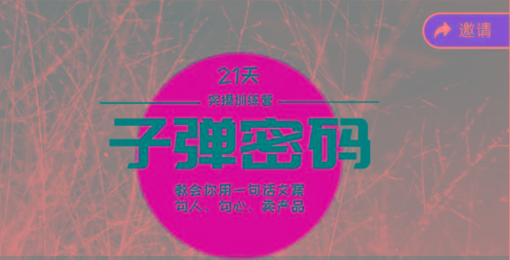 《子弹密码训练营》-用一句话文案勾人勾心卖产品，21天学到顶尖文案大师策略和技巧-威云科技 余香的脑洞
