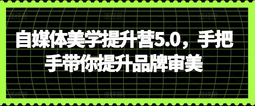 自媒体美学提升营5.0,手把手带你提升品牌审美-威云科技 余香的脑洞