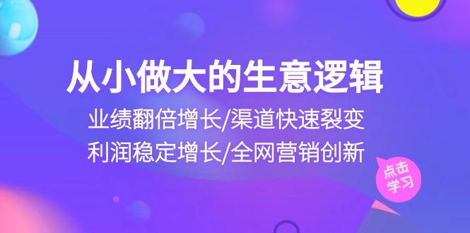 从小做大生意逻辑：业绩翻倍增长/渠道快速裂变/利润稳定增长/全网营销创新-威云科技 余香的脑洞
