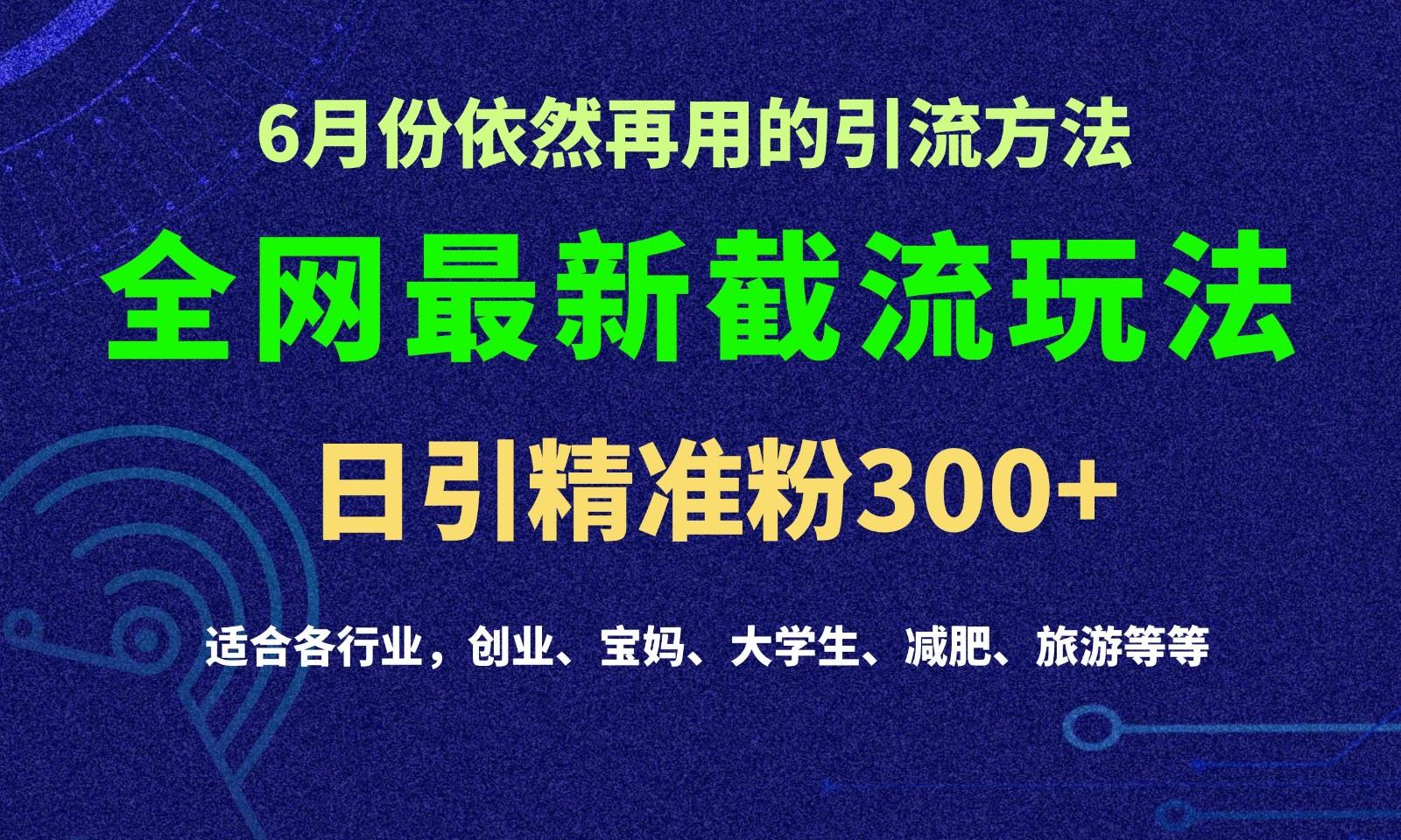 2024全网最新截留玩法，每日引流突破300+-威云科技 余香的脑洞