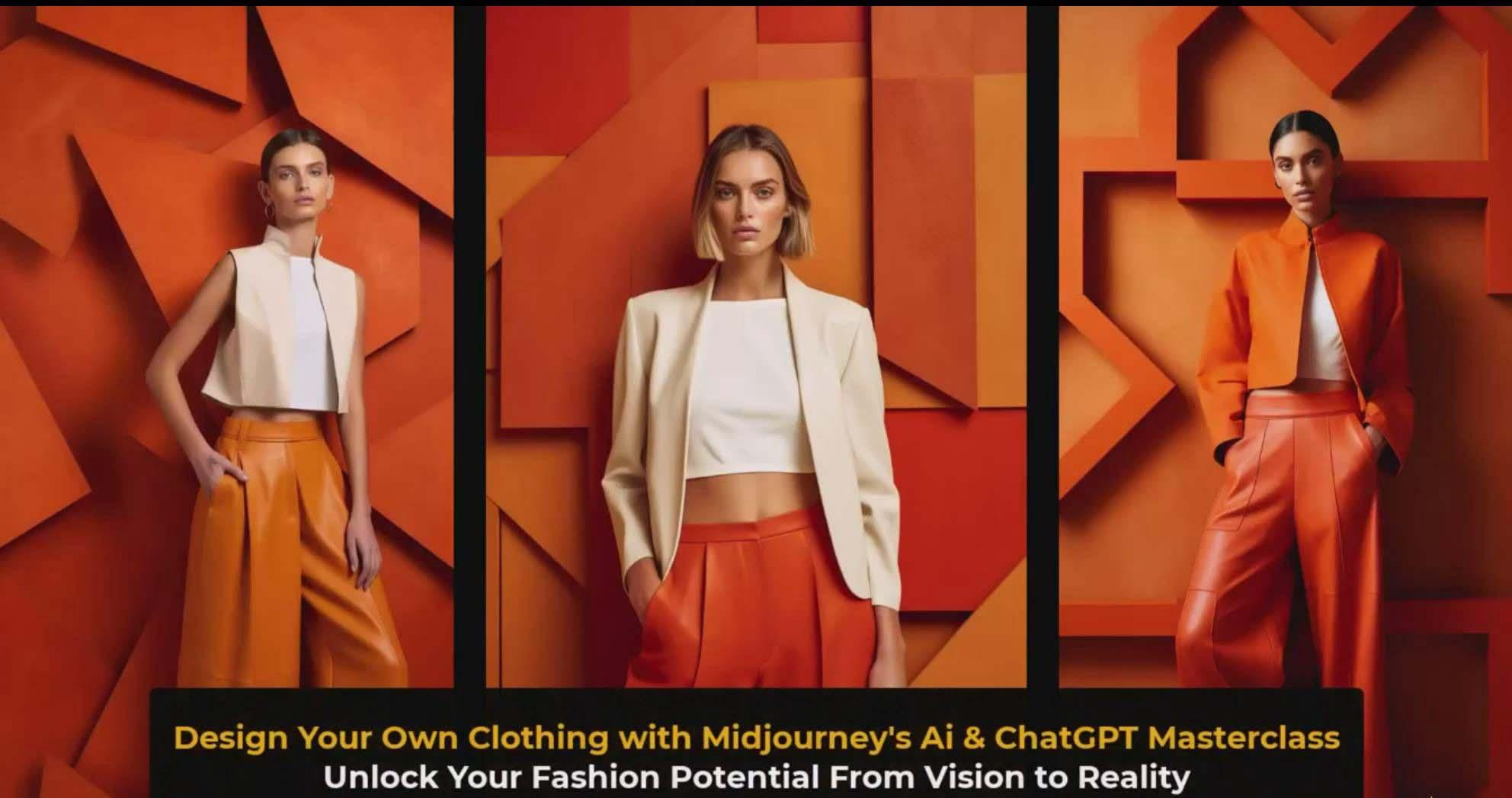 图片[3]-利用 Midjourneys Ai 人工智能设计自己的服装AI大师班-10节课-中英字幕-威云科技 余香的脑洞