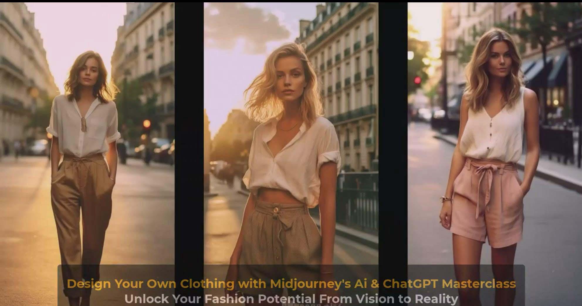 图片[9]-利用 Midjourneys Ai 人工智能设计自己的服装AI大师班-10节课-中英字幕-威云科技 余香的脑洞