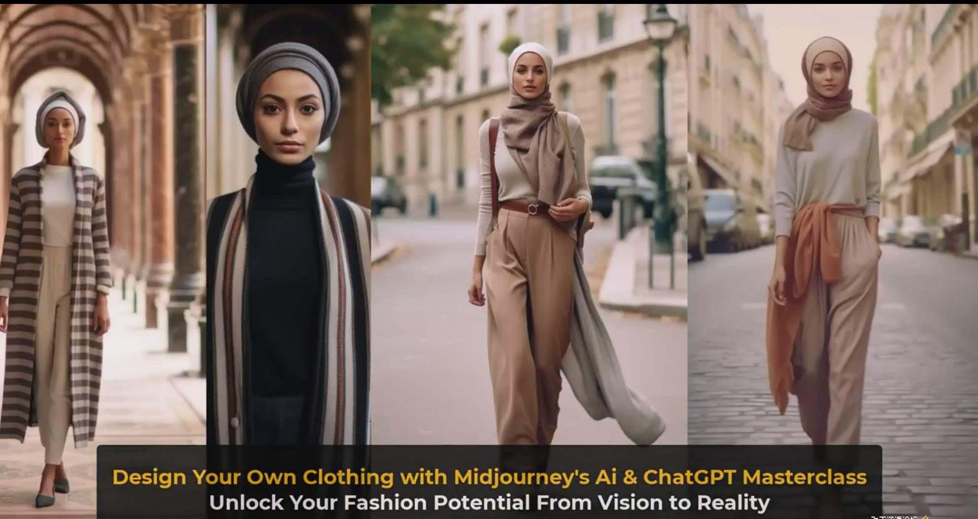 图片[10]-利用 Midjourneys Ai 人工智能设计自己的服装AI大师班-10节课-中英字幕-威云科技 余香的脑洞