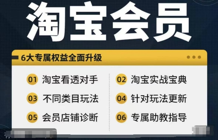 淘宝会员【淘宝所有课程，全面分析对手】，初级到高手全系实战宝典-威云科技 余香的脑洞