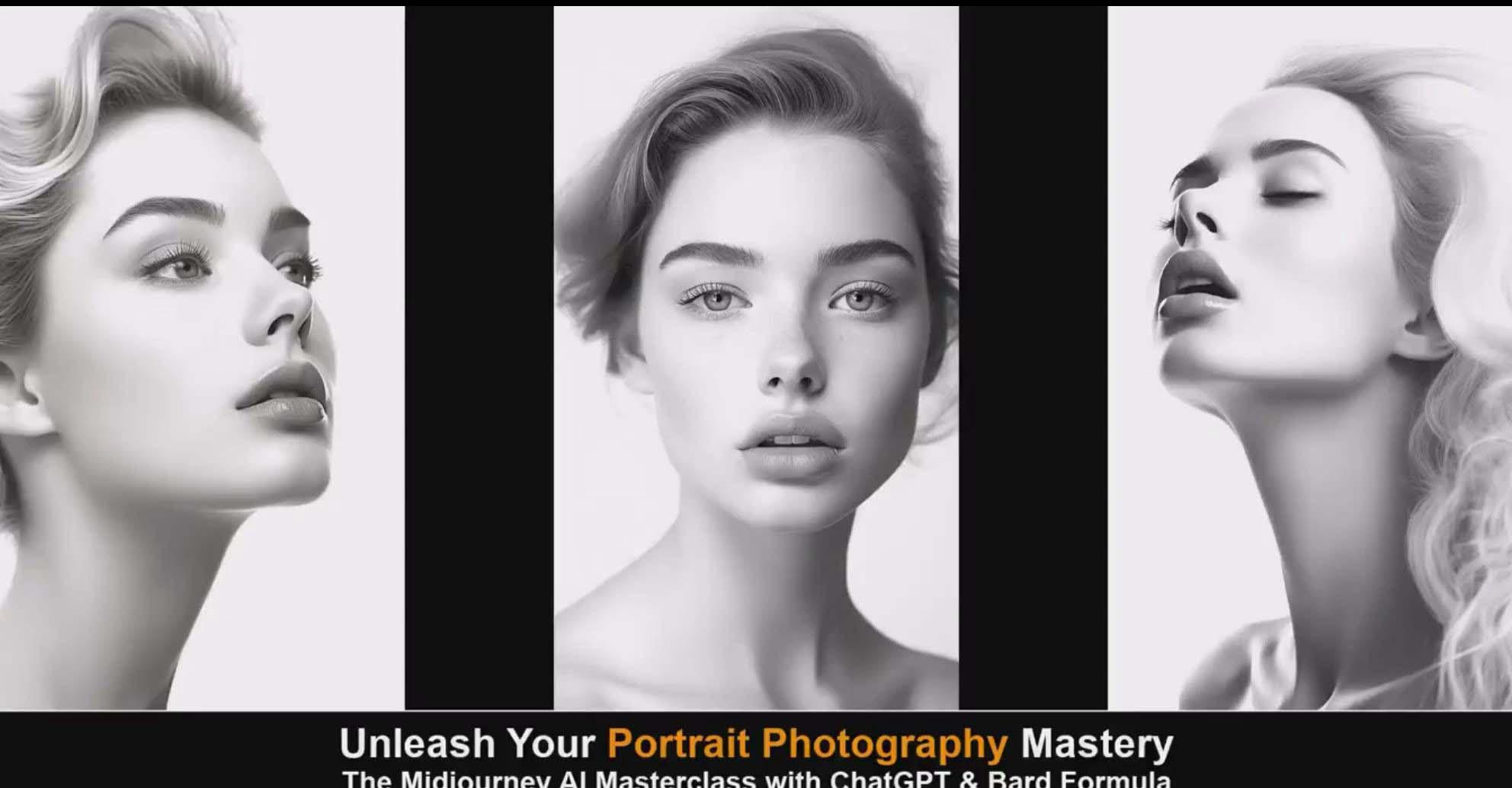 图片[1]-(9312期)Midjourney v5 ChatGPT 和 Bard AI人工智能人像摄影大师班-15节-中英字幕-威云科技 余香的脑洞