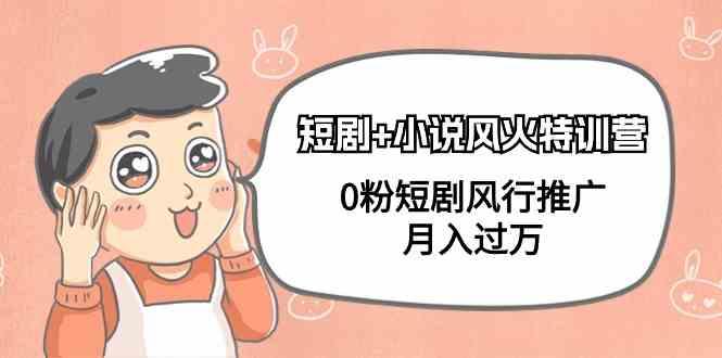 小说+短剧风火特训营，0粉短剧小说风行推广，实现月入过万-威云科技 余香的脑洞